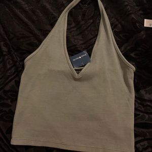 NWT olive brandy melville halter crop